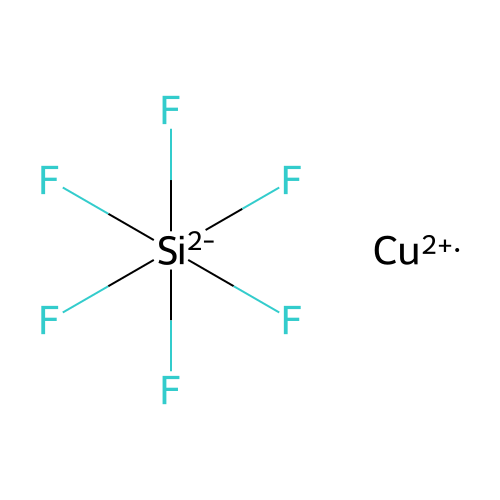 氟硅酸铜 structure