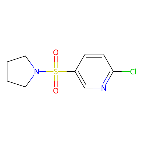 2-Chloro-5-(pyrrolidine-1-sulfonyl)pyridine structure
