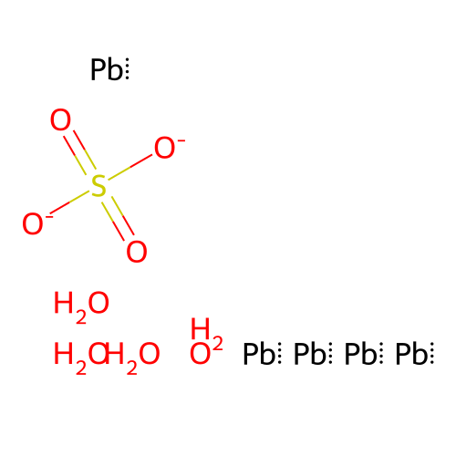四碱式硫酸铅 structure