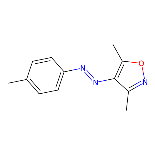 3,5-Dimethyl-4-p-tolylazo-isoxazole structure