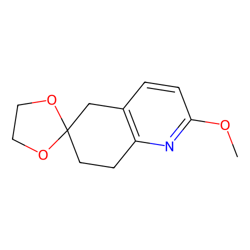2'-methoxyspiro[1,3-dioxolane-2,6'-7,8-dihydro-5H-quinoline] structure