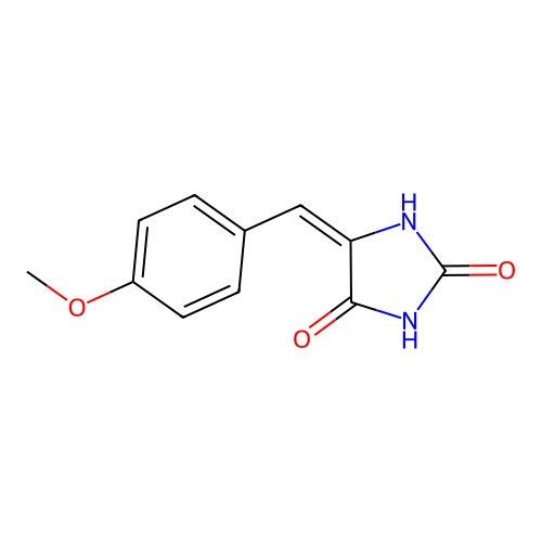 5-(p-Methoxybenzylidene)hydantoin structure