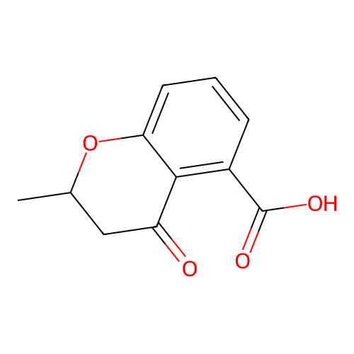2H-1-Benzopyran-5-carboxylic acid, 3,4-dihydro-2-methyl-4-oxo- structure