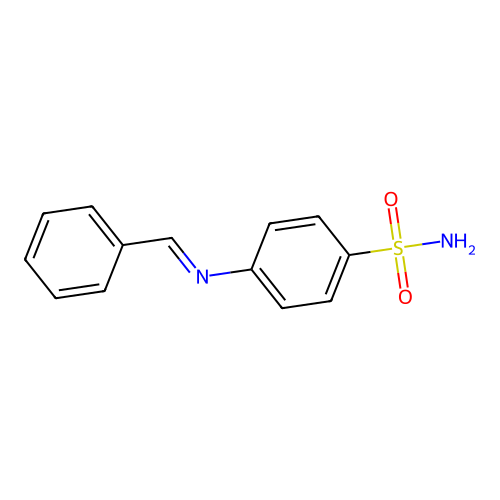 4-(亚苄基氨基)苯磺酰胺 structure
