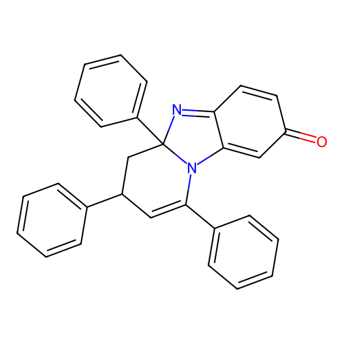 1,3,4a-triphenyl-4,4a-dihydropyrido[1,2-a]benzimidazol-8(3H)-one structure