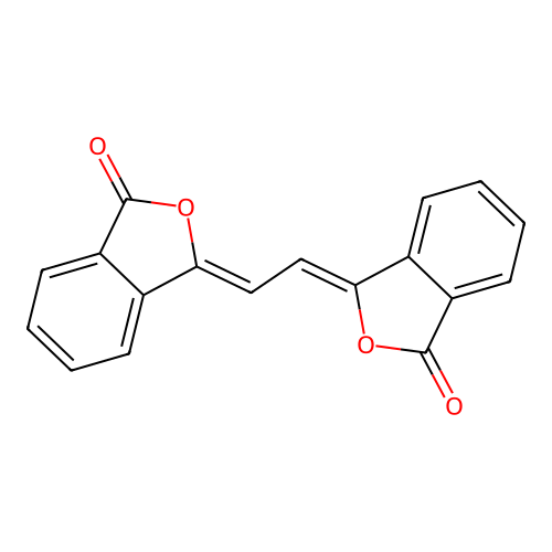 (3Z)-3-[(2Z)-2-(3-oxo-2-benzofuran-1-ylidene)ethylidene]-2-benzofuran-1-one structure