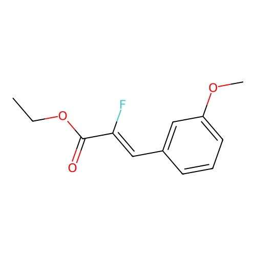 Ethyl 2-fluoro-3-(3-methoxyphenyl)prop-2-enoate structure