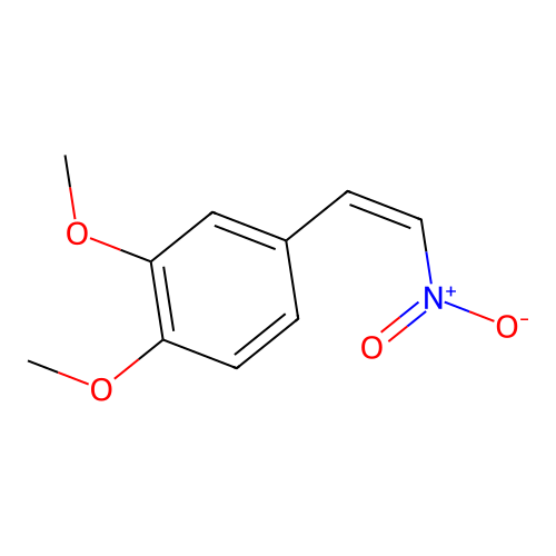 4-((1Z)-2-nitrovinyl)-1,2-dimethoxybenzene structure