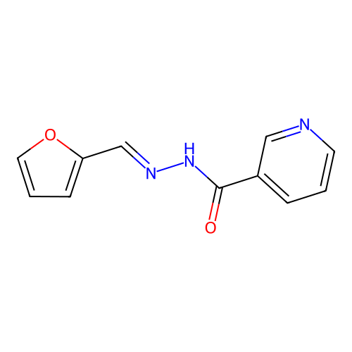 Furfural nicotinoylhydrazone structure