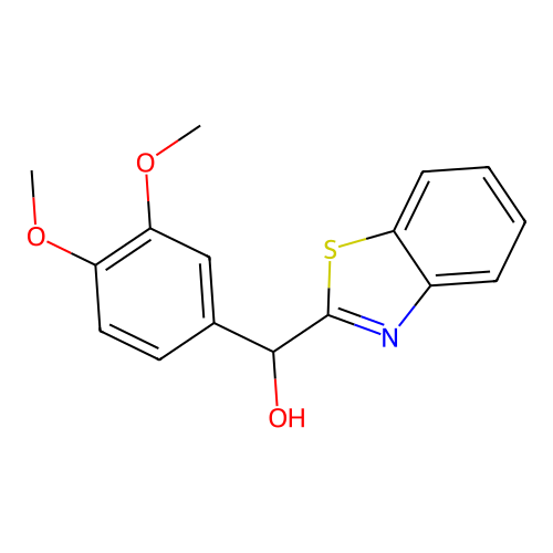 1,3-Benzothiazol-2-yl-(3,4-dimethoxyphenyl)methanol structure