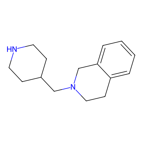 Isoquinoline, 1,2,3,4-tetrahydro-2-(4-piperidinylmethyl)- structure
