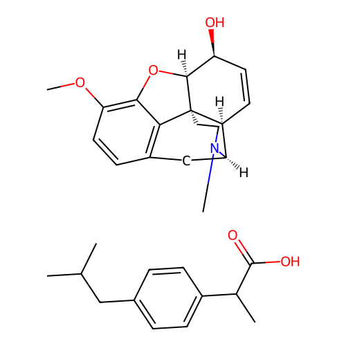 Ibuprofen codeine structure