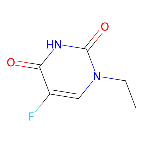 1-Ethyl-5-fluorouracil structure