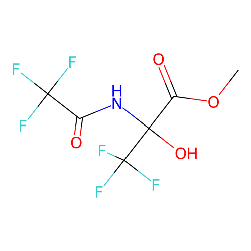 methyl 3,3,3-trifluoro-2-hydroxy-N-(trifluoroacetyl)alaninate structure