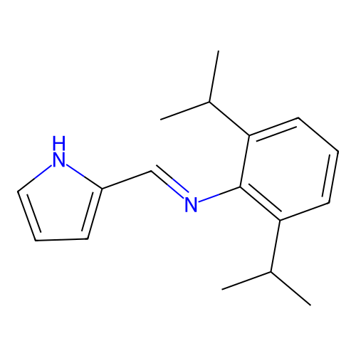 Benzenamine, 2,6-bis(1-methylethyl)-N-(1H-pyrrol-2-ylmethylene)- structure