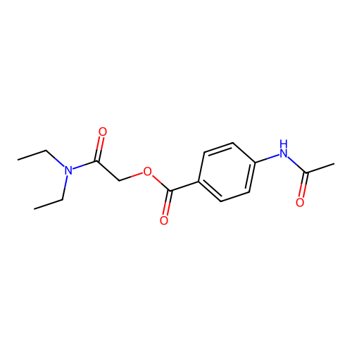 [2-(Diethylamino)-2-oxoethyl] 4-acetamidobenzoate structure