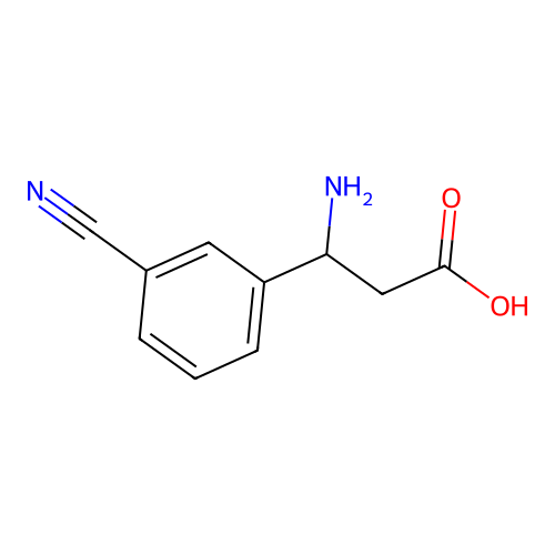 3-amino-3-(3-cyanophenyl)propanoic Acid structure