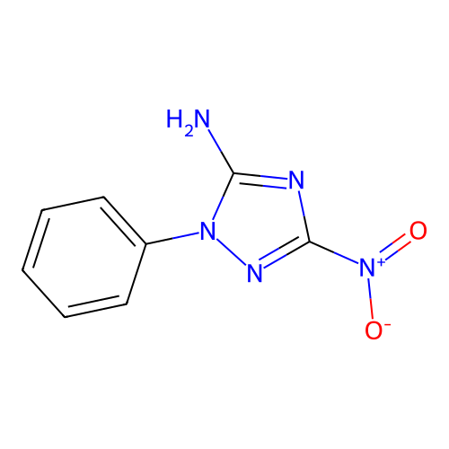 3-Nitro-1-phenyl-1H-1,2,4-triazol-5-ylamine structure