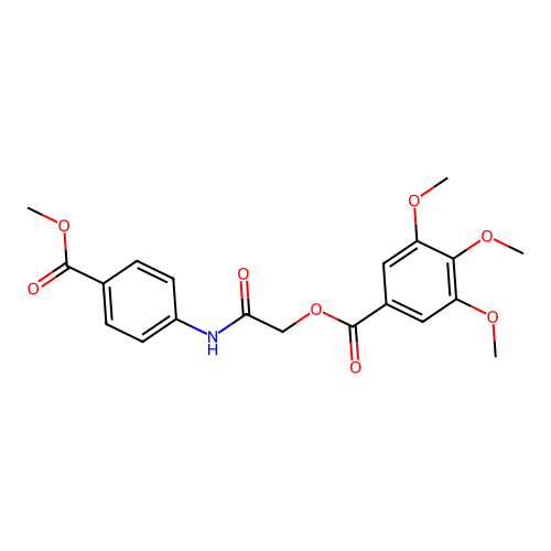 [2-(4-Methoxycarbonylanilino)-2-oxoethyl] 3,4,5-trimethoxybenzoate structure