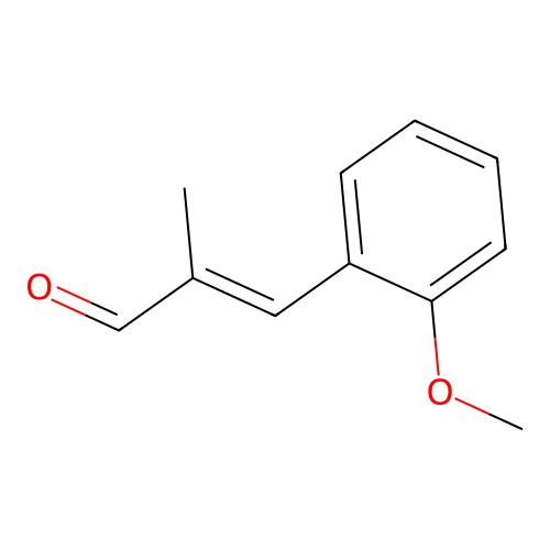 3-(2-methoxyphenyl)-2-methyl-2-Propenal structure