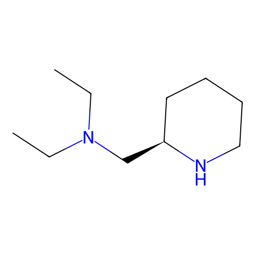 N-ethyl-N-[[(2R)-piperidin-2-yl]methyl]ethanamine structure
