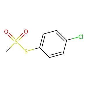S-(4-Chlorophenyl) methanesulfonothioate structure