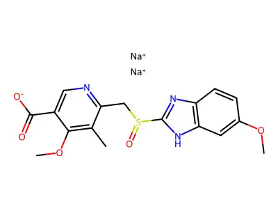 奥美拉唑酸 structure