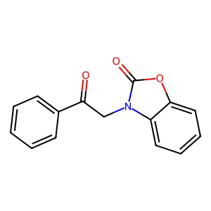 3-(2-oxo-2-phenylethyl)-1,3-benzoxazol-2(3H)-one structure