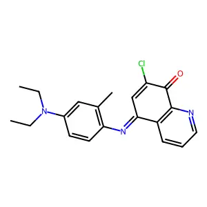8(5H)-Quinolinone, 7-chloro-5-[[4-(diethylamino)-2-methylphenyl]imino]-, (5Z)- structure