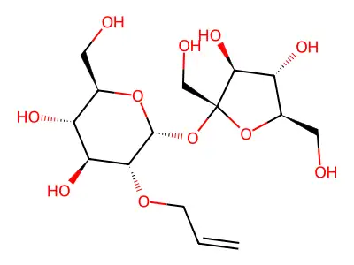 Monoallyl sucrose structure