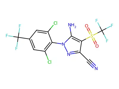 Fipronil sulfone structure