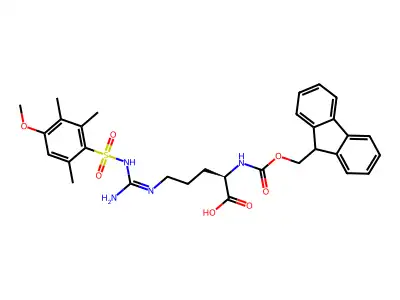 Fmoc-Arg(Mtr)-OH structure