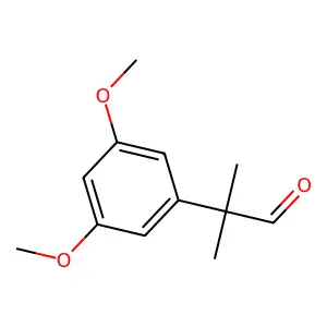 2-(3,5-Dimethoxyphenyl)-2-methylpropanal structure