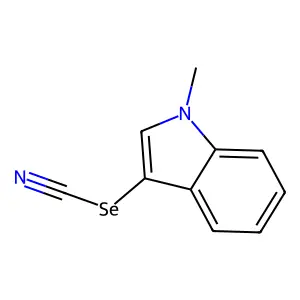 (1-Methylindol-3-yl) selenocyanate structure