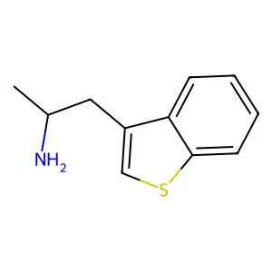 Benzo[b]thiophene-3-ethylamine, alpha-methyl- structure