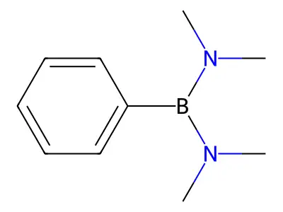 Boranediamine, N,N,N',N'-tetramethyl-1-phenyl- structure
