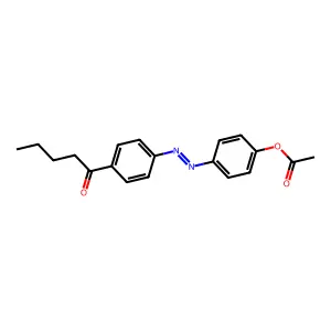 4-n-Pentanoyl-4-n'-ethanoyloxyazobenzene structure