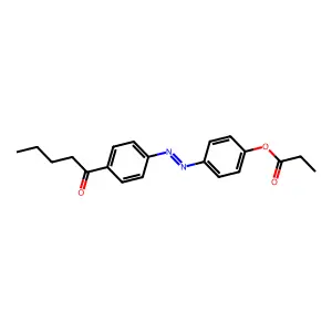 4-n-Pentanoyl-4-n'-propanoyloxyazobenzene structure