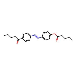 4-n-Pentanoyl-4-n'-pentanoyloxyazobenzene structure