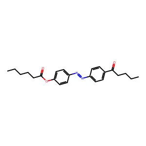 4-n-Pentanoyl-4-n'-hexanoyloxyazobenzene structure
