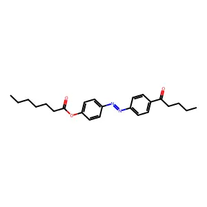 4-n-Pentanoyl-4-n'-heptanoyloxyazobenzene structure