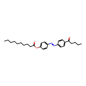 4-n-Pentanoyl-4-n'-decanoyloxyazobenzene structure