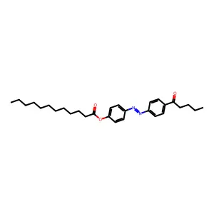 4-n-Pentanoyl-4-n'-dodecanoyloxyazobenzene structure