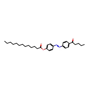 4-n-Pentanoyl-4-n'-tridecanoyloxyazobenzene structure