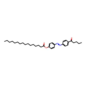 4-n-Pentanoyl-4-n'-hexadecanoyloxyazobenzene structure