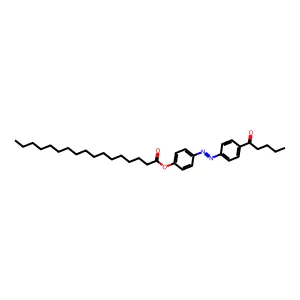 4-n-Pentanoyl-4-n'-heptadecanoyloxyazobenzene structure