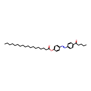 4-n-Pentanoyl-4-n'-octadecanoyloxyazobenzene structure