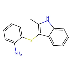 2-[(2-methyl-1H-indol-3-yl)sulfanyl]aniline structure