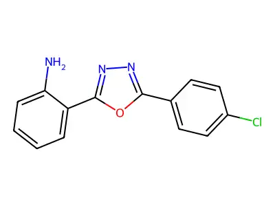 2-[5-(4-Chlorophenyl)-1,3,4-oxadiazol-2-yl]aniline structure