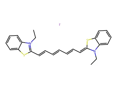 3,3'-Diethylthiatricarbocyanine iodide structure